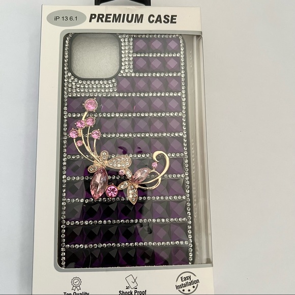 Purple strong Apple IPhone 13 Case - Picture 3 of 3